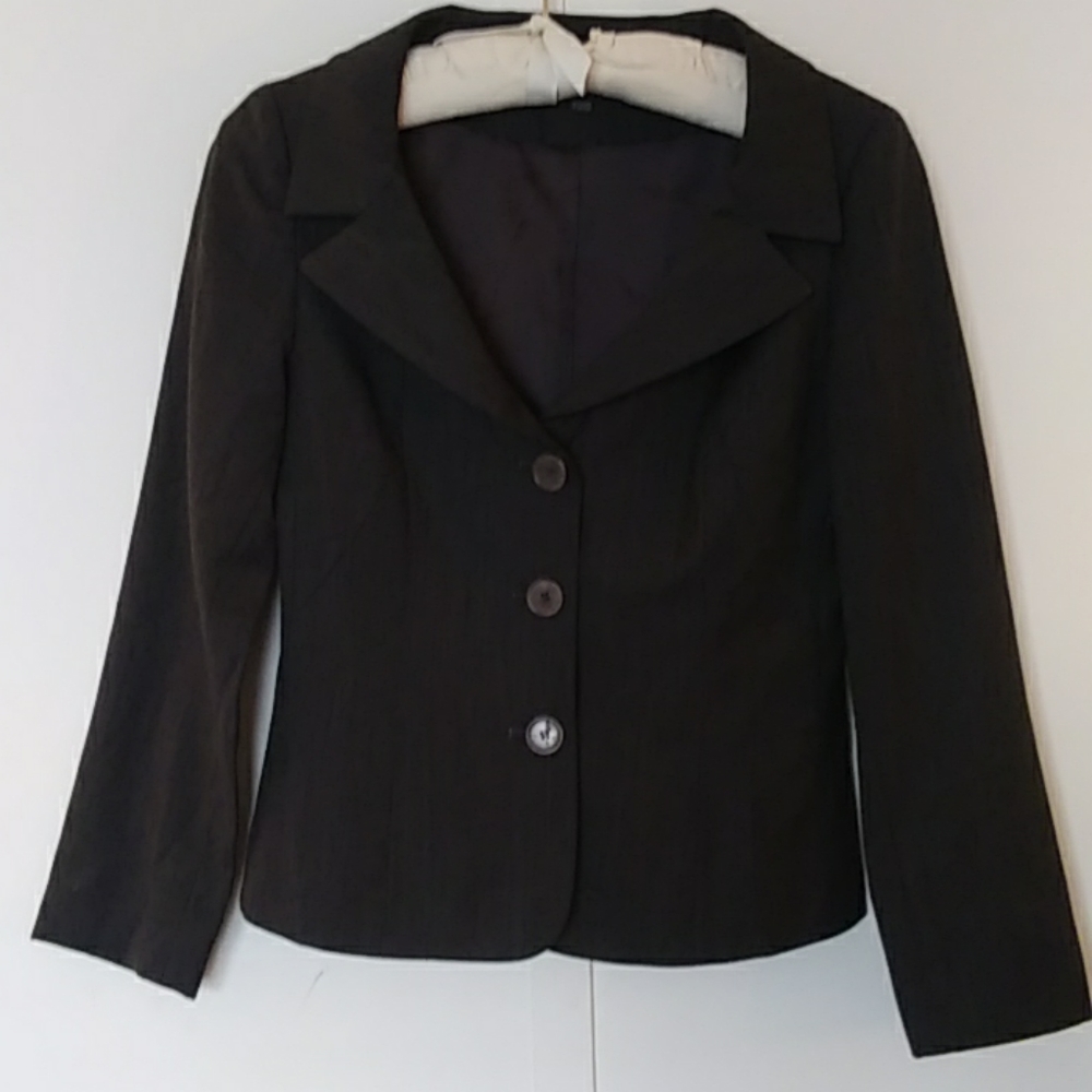 Teenflo suit jacket wool 3 button blazer sz 4